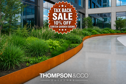 T-Edge Corten Steel Edging System w/Concealed Pegs