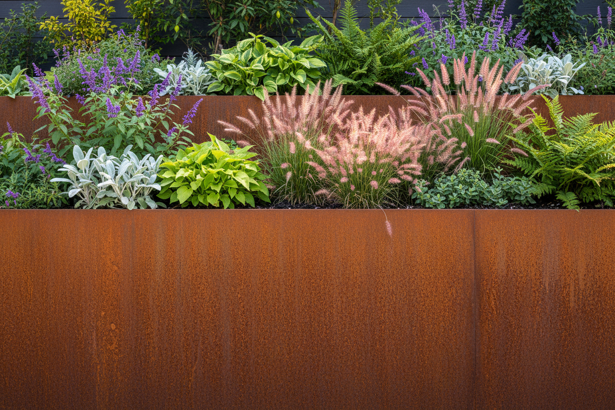 Corten Steel Retaining Walls