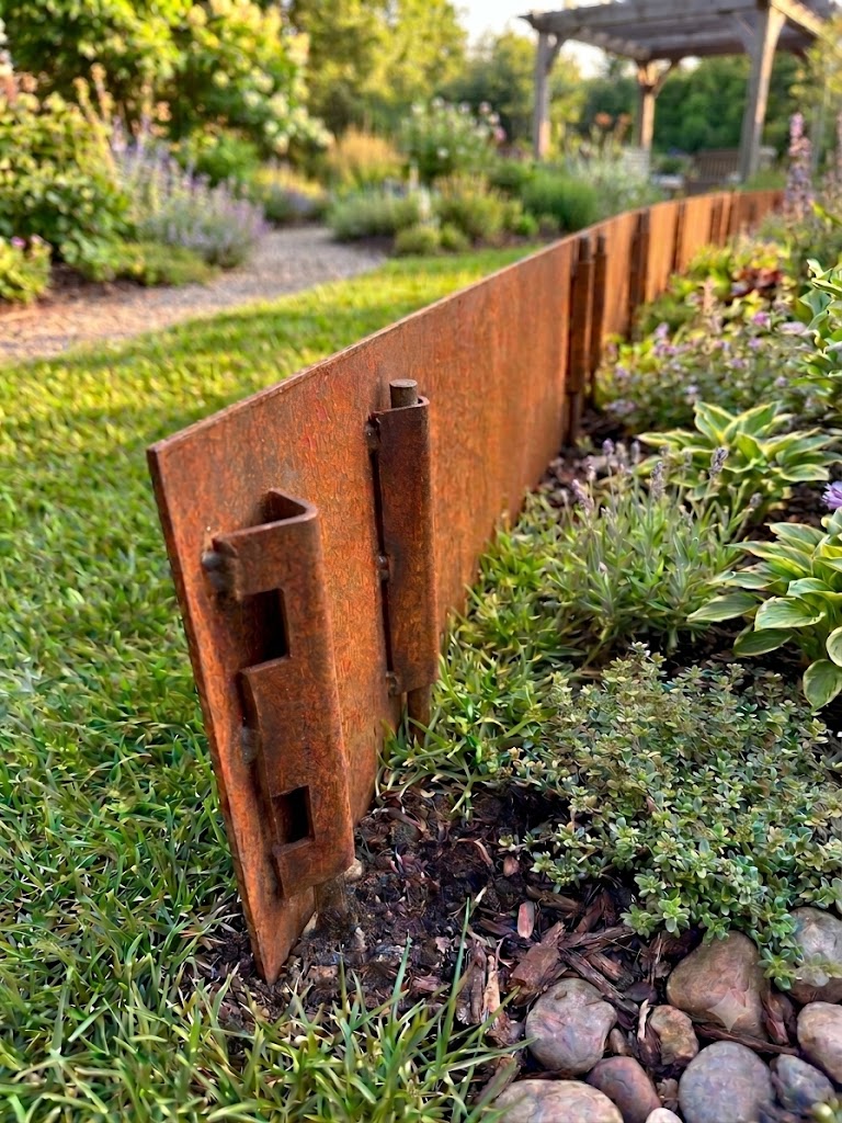 T-Edge Corten Steel Edging System w/Concealed Pegs