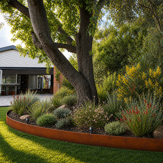 T-Edge Corten Steel Edging System w/Concealed Pegs