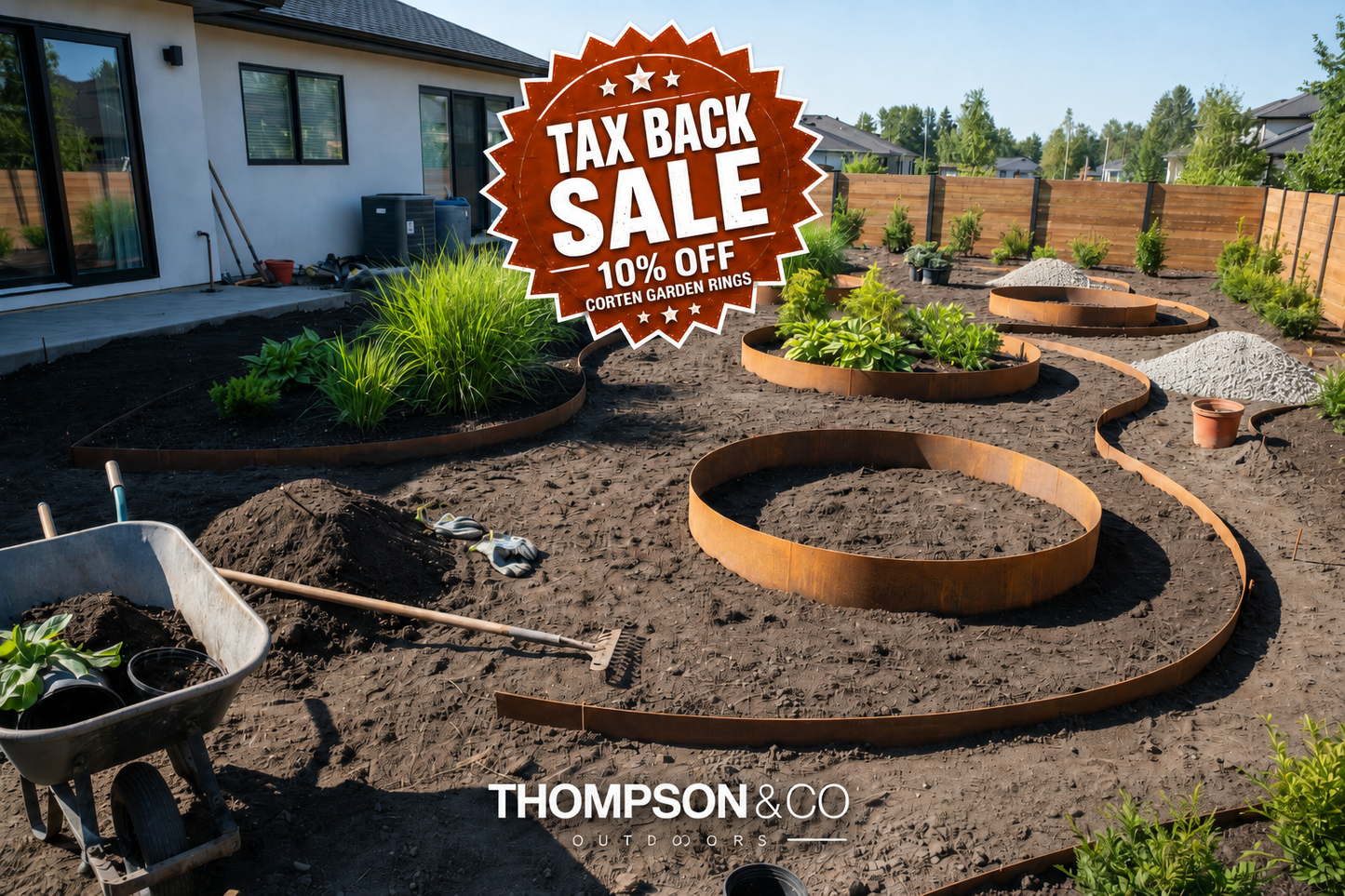 Corten Steel Garden Edging