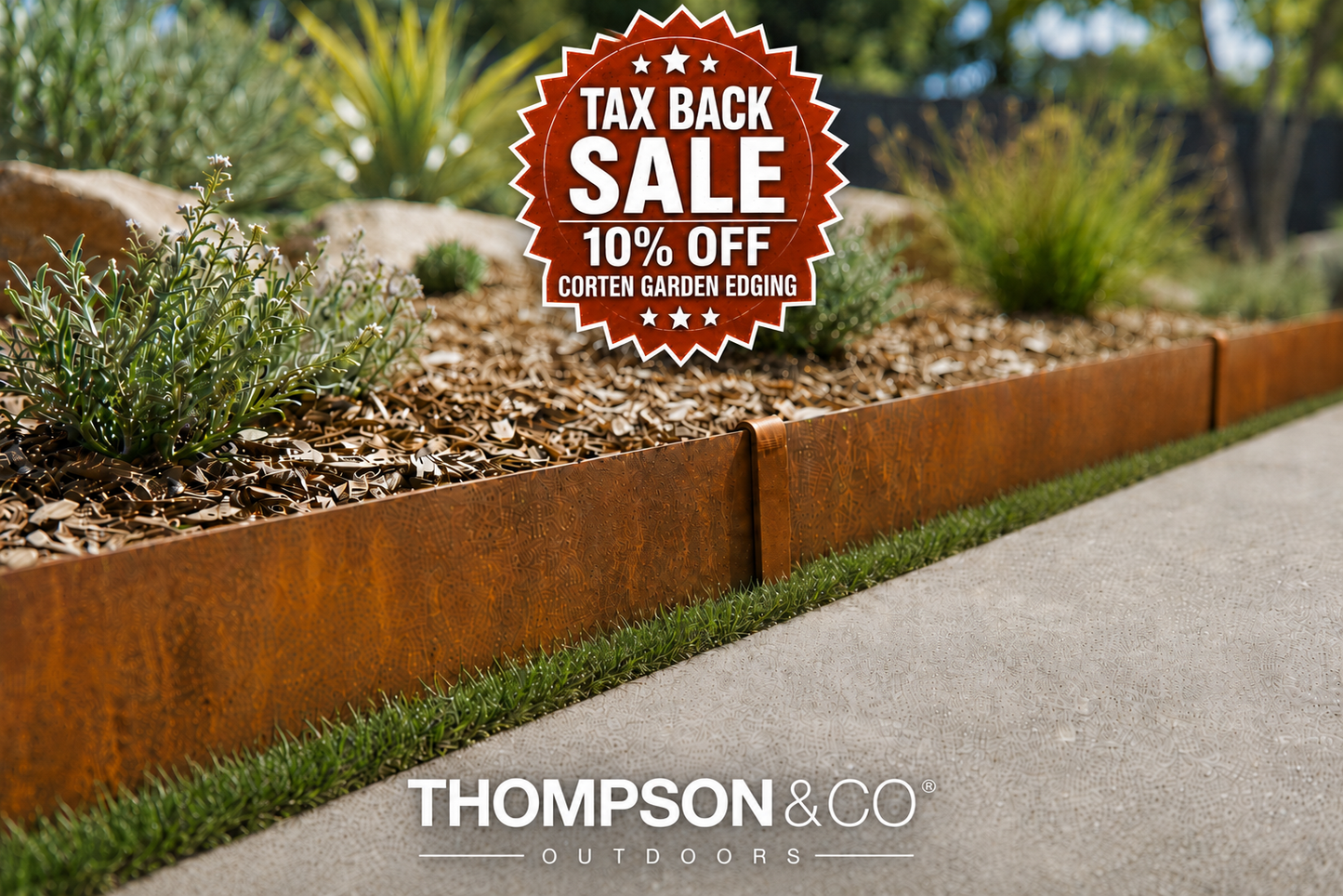 Corten Steel Garden Edging